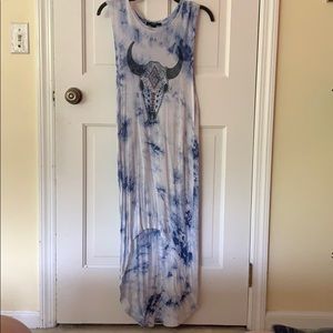 Blue tie dye dress💙🤍